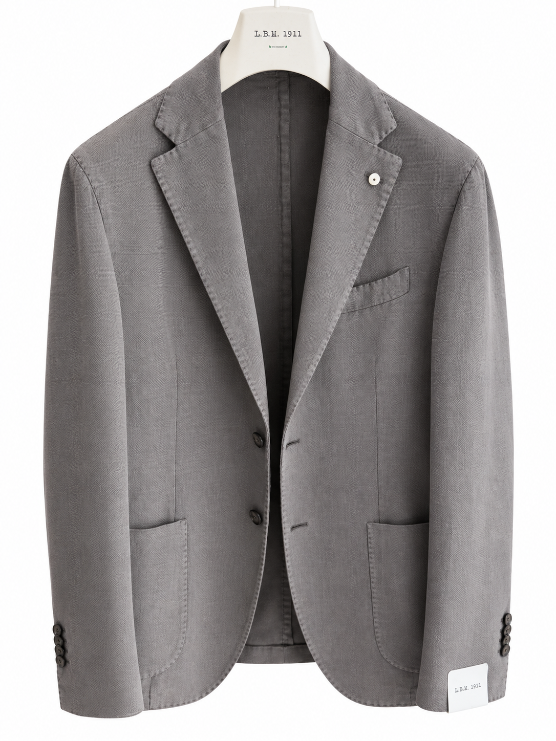 L.B.M. 1911 — Giacca in cotone garment dyed piombo