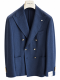 L.B.M. 1911 — Giacca doppiopetto in lino blu navy