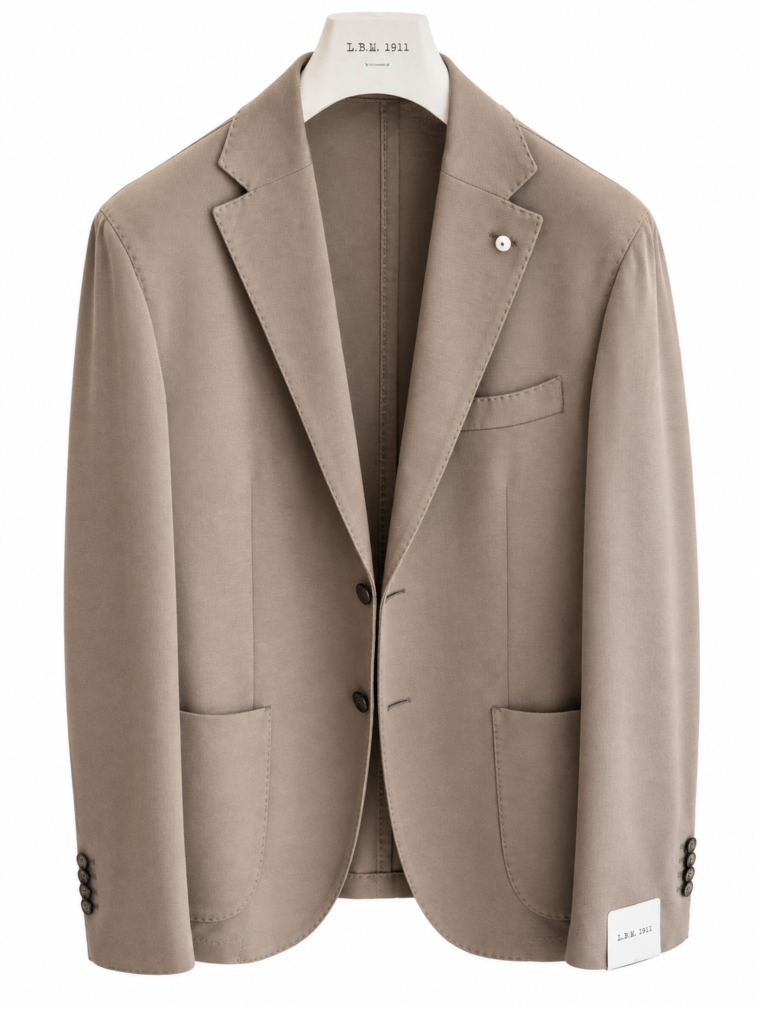 L.B.M. 1911 — Giacca in jersey di cotone tortora
