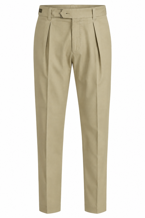 Berwich — Pantalone Chiaia Legacy in cotone stretch spinato