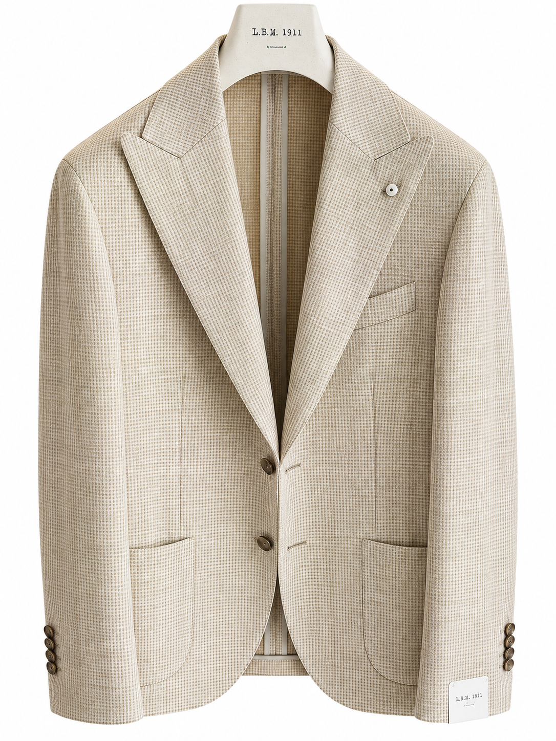 L.B.M. 1911 — Giacca in cotone, lino e lana paglia